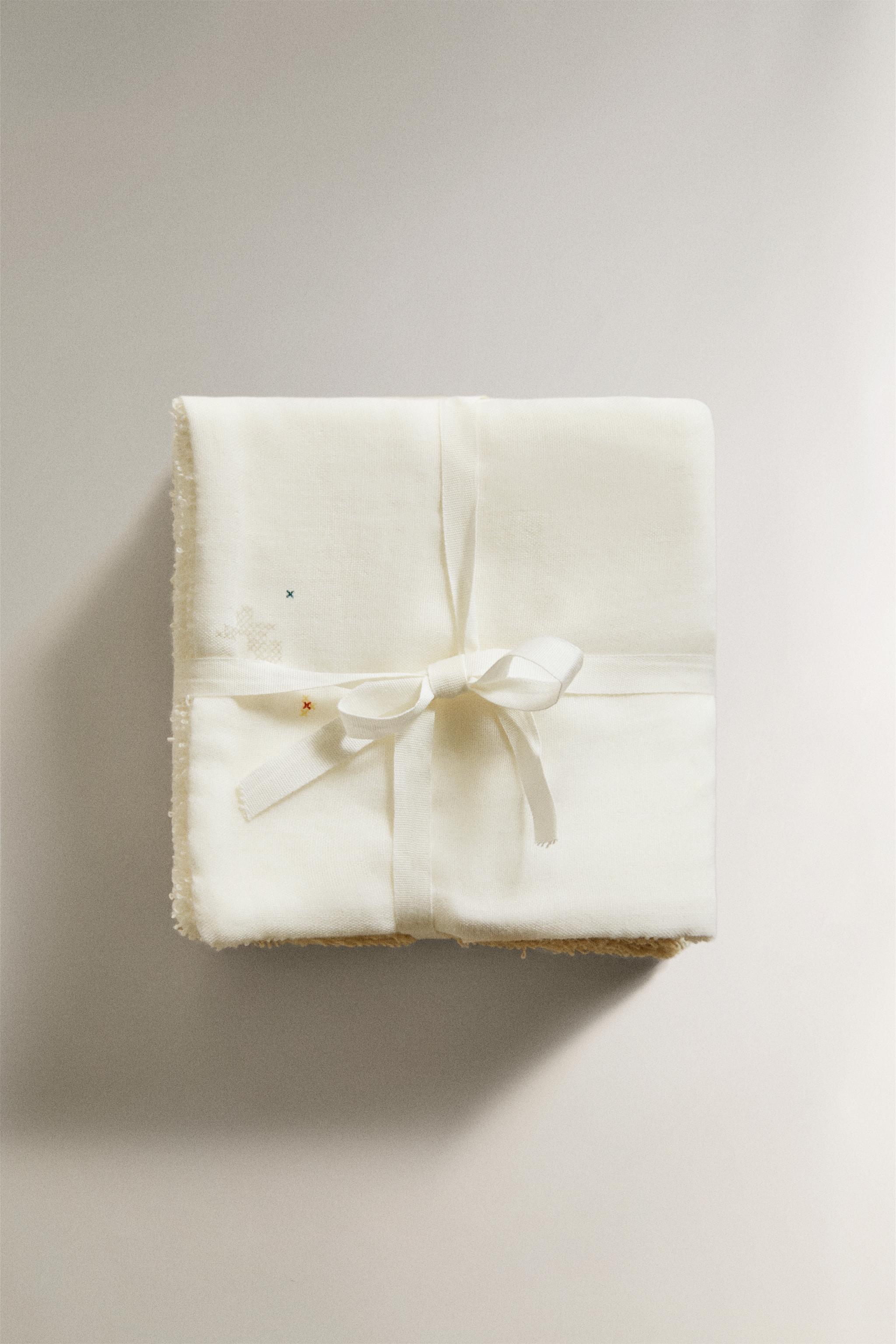 MINI SERVIETTES BÉBÉ LAPINS (LOT DE 2)